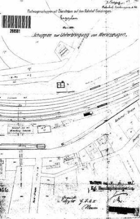 Geislingen (Steige): Nebengebäude Werkzeugschuppen Lageplan