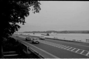 Erbach: Autostraße am Rhein, Richtung Mainz