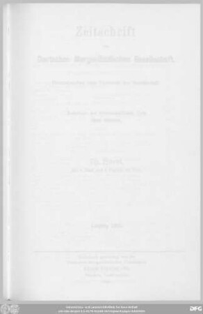 Bd. 75 (1921): Zeitschrift der Deutschen Morgenländischen Gesellschaft : ZDMG