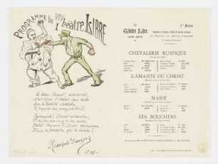 Programme du Théâtre Libre