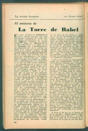 El misterio de la Torre de Babel