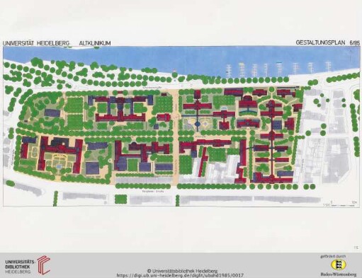 Altklinikum Gestaltungsplan 6/85 (Plan)