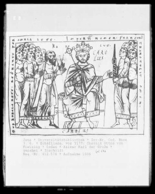 Chronik Ottos von Freising — Kaiser Karl der Große, Folio Folio 67 b