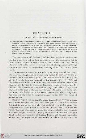 Chapter IX: The earliest monuments in Asia Minor
