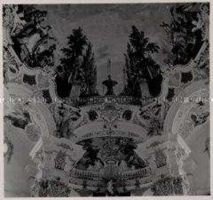 Steinhausen, Wallfahrtskirche Unserer Lieben Frau und Pfarrkirche St. Peter und Paul, Gewölbe (Detail)