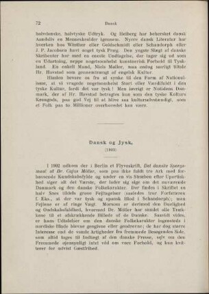 Dansk og Jysk. (1903)