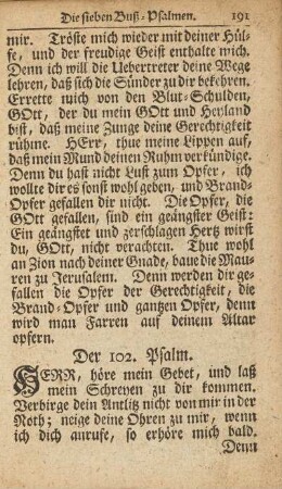 Der 102. Psalm.