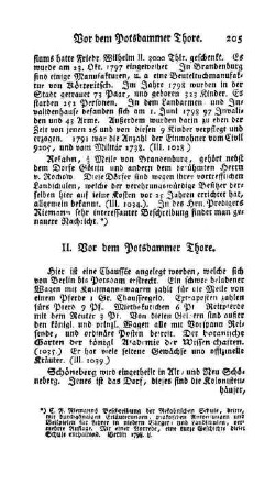 II. Vor dem Potsdammer Thore