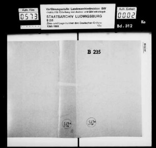 Unterbalbach: Lagerbuch zu Reckerstal