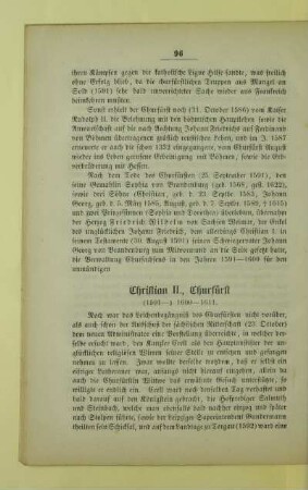 Christian II., Churfürst