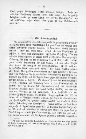 III. Das Kammergericht