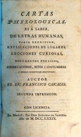 Cartas Philologicas