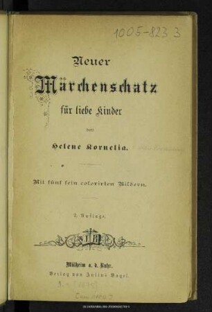 Neuer Märchenschatz für liebe Kinder