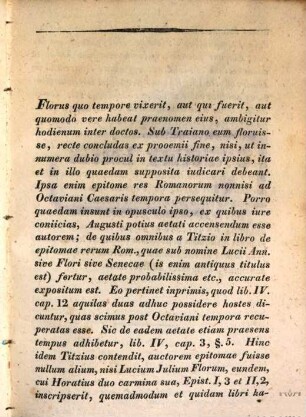 Epitome rerum Romanorum : Ad optimorum librorum fidem emendationesque recentissimas diligenter expressa