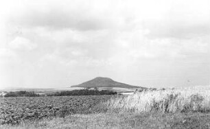Markersdorf-Jauernick-Buschbach. Blick vom Windmühlengrundstück zur Landeskrone