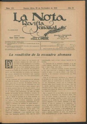 La rendición de la escuadra alemana