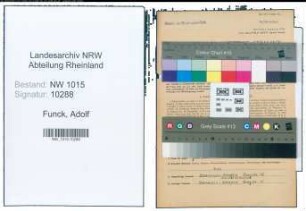 Entnazifizierung Adolf Funck , geb. 16.06.1895 (Klempner)