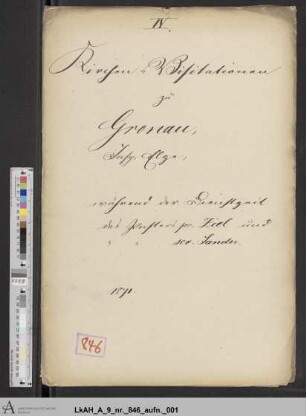 Gronau: Visitationsakten