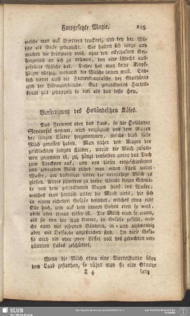 Verfertigung des Holländischen Käses
