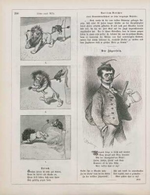 "Löwe und Affe" "Der Jägerfritz"