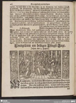 [Evangelium und Epistel am heiligen Pfingst-Tage]