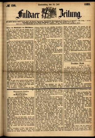 Ausgabe vom Donnerstag, den 12. Juli 1883.