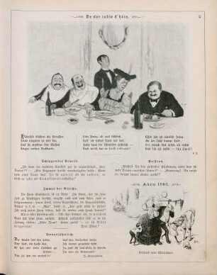 "An der table d' hôte" "Anno 1903"