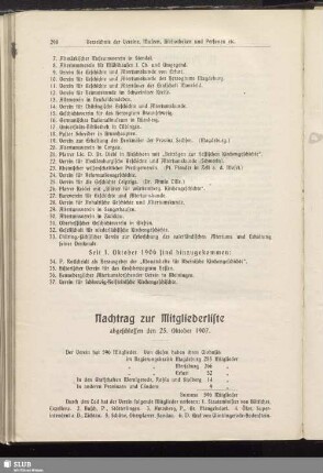 Nachtrag zur Mitgliederliste