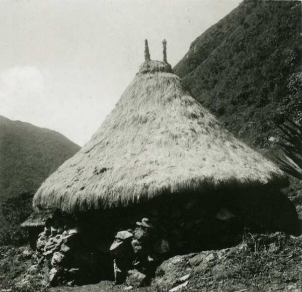 Meeting hut for the women.