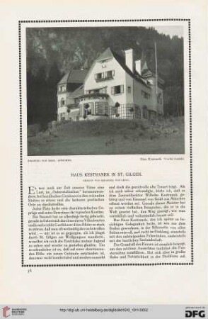 Haus Kestranek in St. Gilgen: erbaut von Emanuel von Seidl