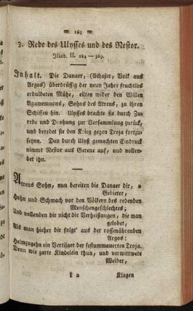 3. Rede des Ulysses und des Nestors