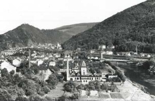 Bad Ems, Ortsansicht : Bad Ems. Ortsansicht. Blick lahnaufwärts