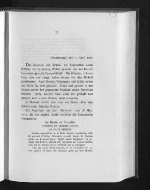 [Hamburg,] den 11. April 1912