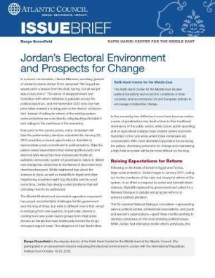 Jordan's electoral environment and prospects for change