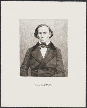 Icones Professorum Marpurgensium — Bildnis des Franz Eduard Christoph Dietrich (1810-1883)