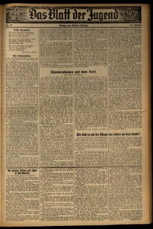 Zweite Ausgabe vom Mittwoch, den 21. Januar 1931.