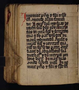 Gebete und Anfang des Johannesevangeliums, lat.