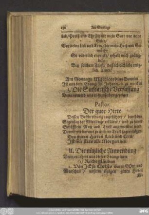 Am Sontage Misericordias Domini.