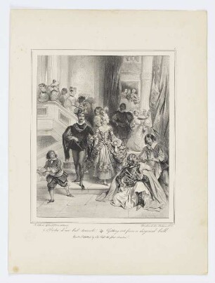Sortie d’un bal travesti, Blatt 1 der Folge "Lithographisches Album"
