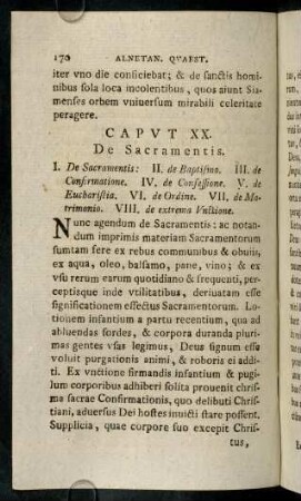 170-176, I. De Sacramtins