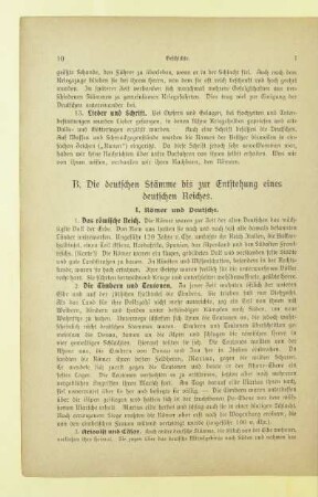 B. Die deutschen Stämme bis zur Entstehung eines deutschen Reiches