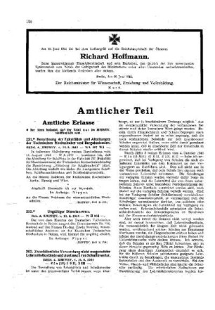 [Todesanzeige Richard Hoffmann]