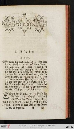 (I. Psalm - X. Psalm)