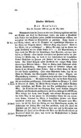 Fünfter Abschnitt. Das Consulat