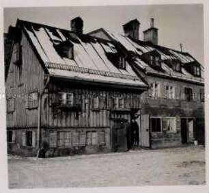 München, Kleinstadt-Romantik, Häuser in der "Au" an der Mariahilfstraße