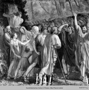 Decken- und Wanddekoration : Einzug in Jerusalem