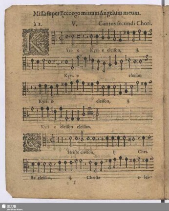 Missa super Ecce ego mittam Angelum meum