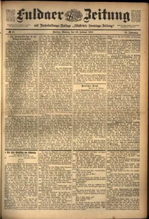 Ausgabe vom Montag, den 28. Februar 1898.