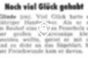 Noch viel Glück gehabt