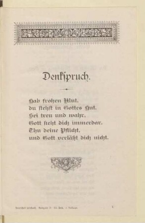 Denkspruch